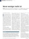 Wenn weniger mehr ist